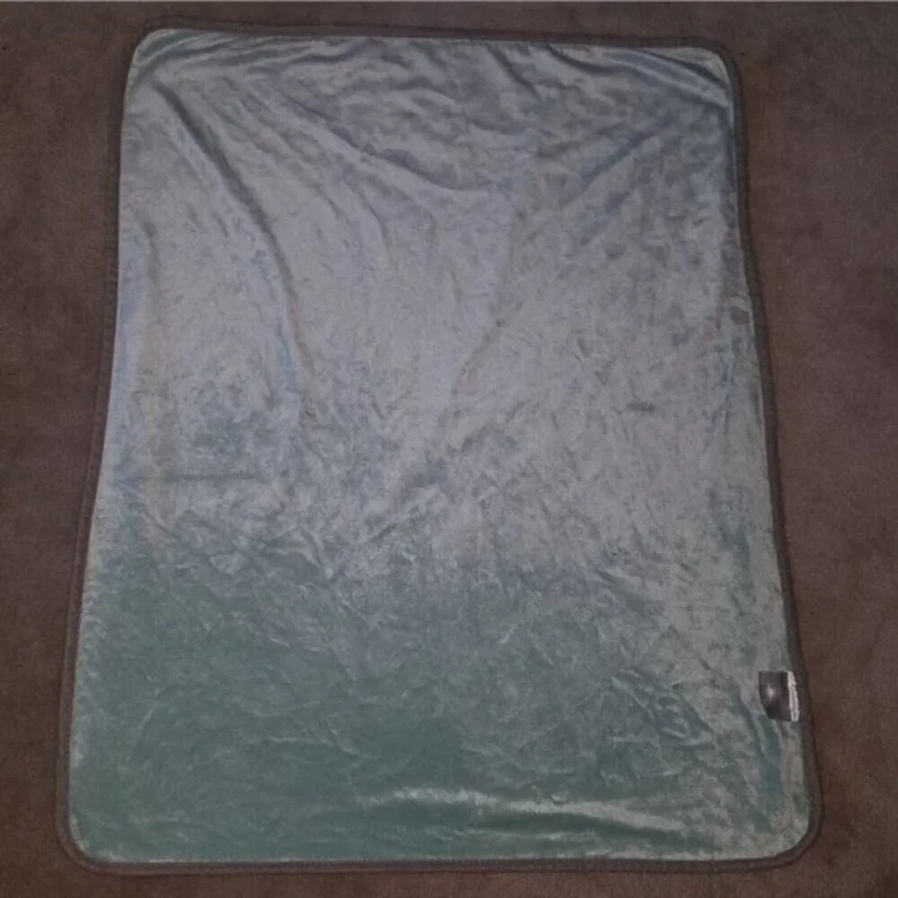 RN 119741 Elephant Monkey Bird Baby Blanket Lovey Pink Gray Greenish